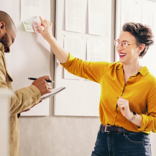 Präsentation von Ideen im Büro