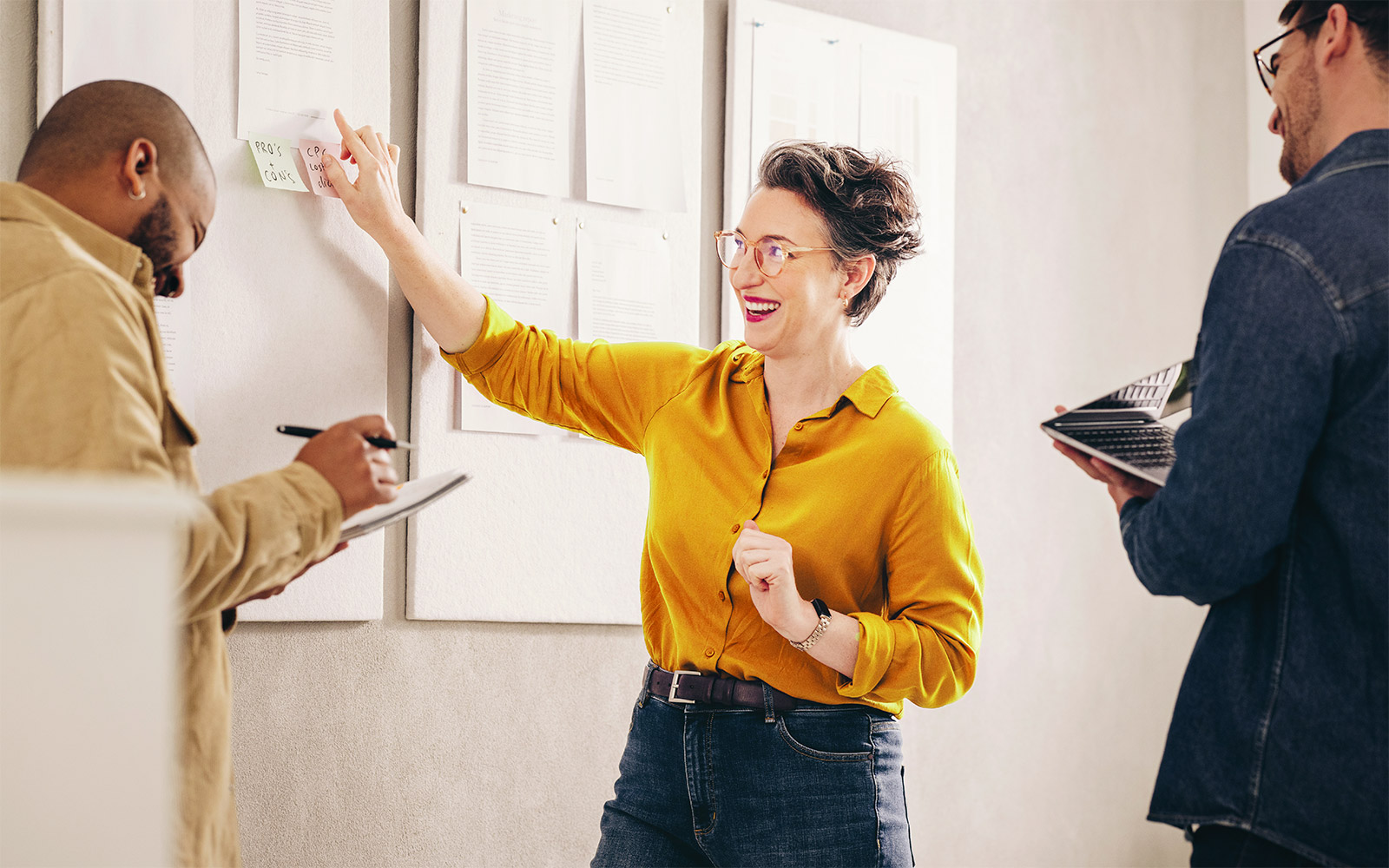 Präsentation von Ideen im Büro