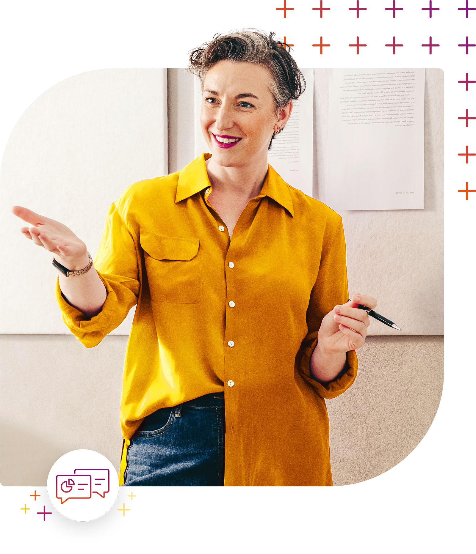 Professionelle Präsentation im Büro