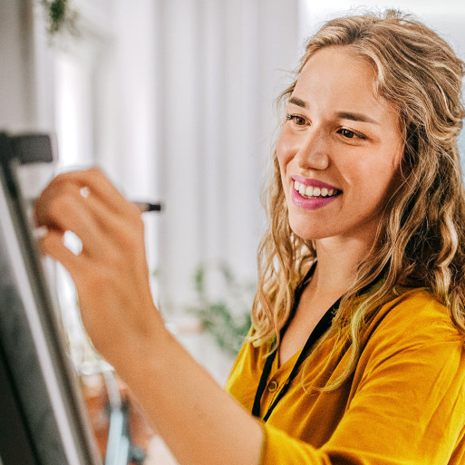 Präsentation von Ideen im Büro